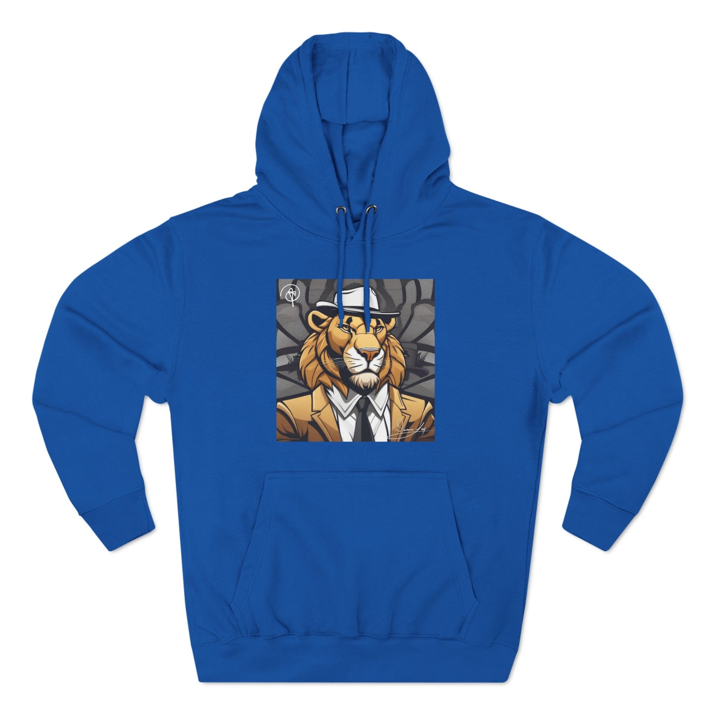 Three-Panel Lion Fleece Hoodie