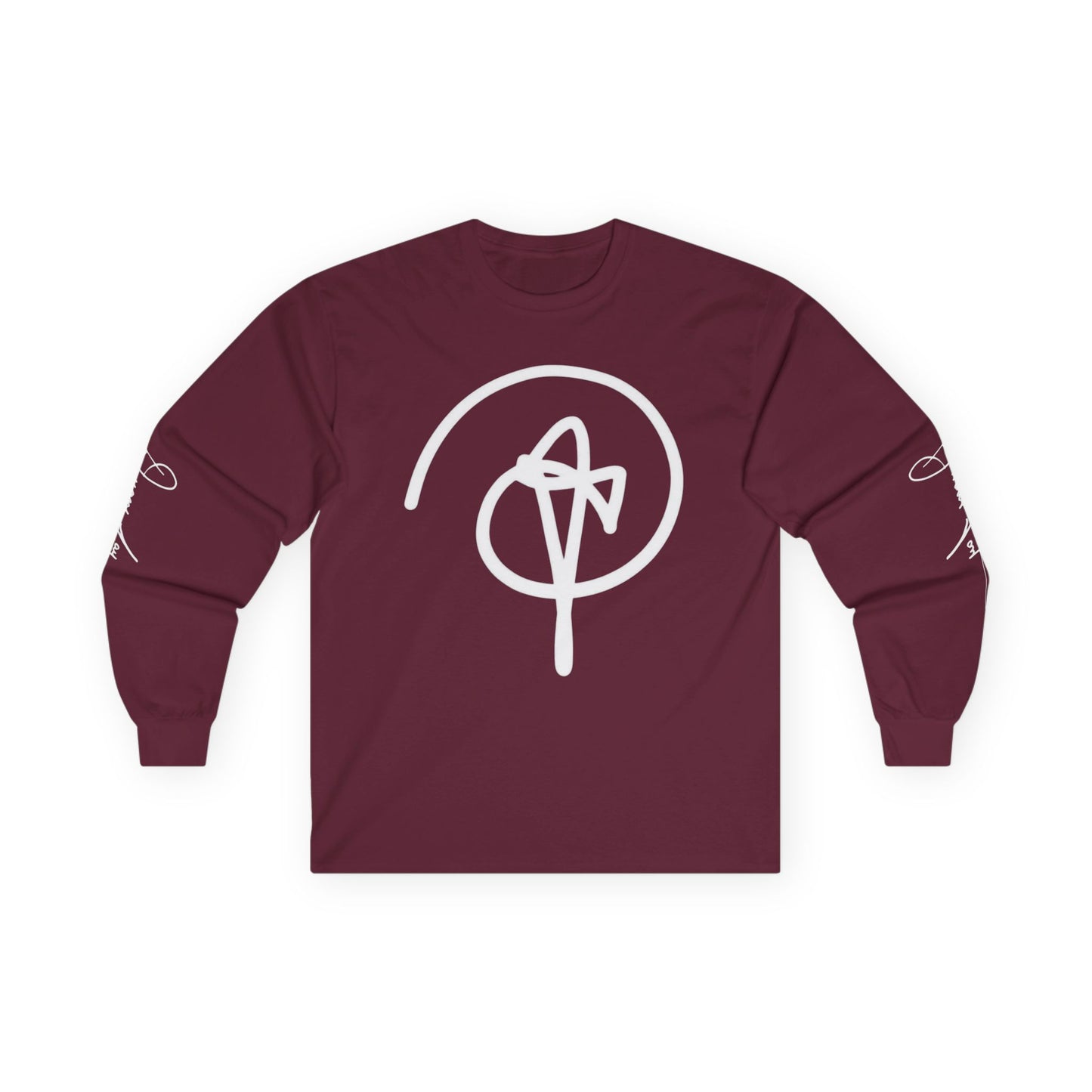 DuaneJay Signature Icon Long Sleeve White Label — premium streetwear long sleeve featuring a bold white signature icon with an exclusive back design, crafted for comfort and style, the ultimate statement piece for those who live and breathe the DuaneJay Fashion lifestyle with confidence and distinction