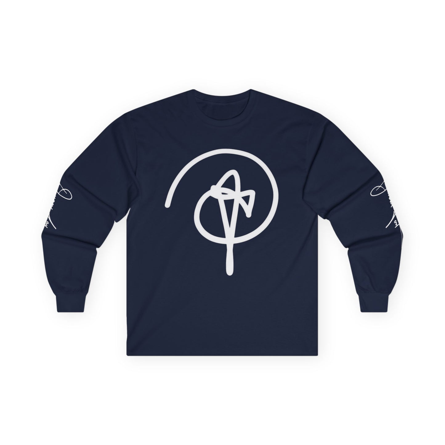 DuaneJay Signature Icon Long Sleeve White Label — premium streetwear long sleeve featuring a bold white signature icon with an exclusive back design, crafted for comfort and style, the ultimate statement piece for those who live and breathe the DuaneJay Fashion lifestyle with confidence and distinction