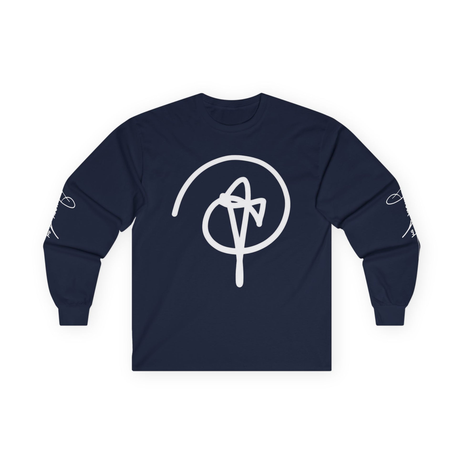 DuaneJay Signature Icon Long Sleeve White Label — premium streetwear long sleeve featuring a bold white signature icon with an exclusive back design, crafted for comfort and style, the ultimate statement piece for those who live and breathe the DuaneJay Fashion lifestyle with confidence and distinction