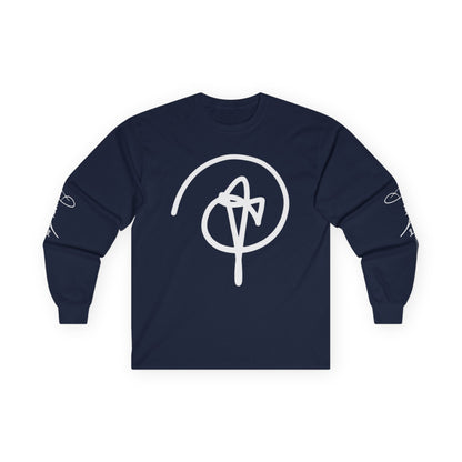 DuaneJay Signature Icon Long Sleeve White Label — premium streetwear long sleeve featuring a bold white signature icon with an exclusive back design, crafted for comfort and style, the ultimate statement piece for those who live and breathe the DuaneJay Fashion lifestyle with confidence and distinction