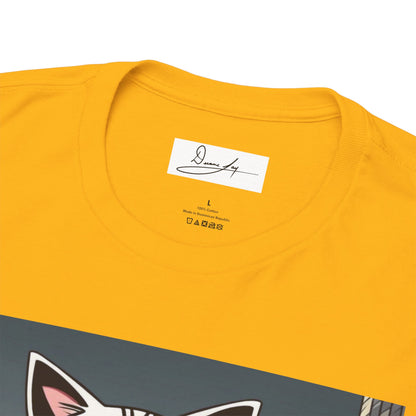 DuaneJay Cat Mafia Graphic Tee — cool cat in suit streetwear graphic tee