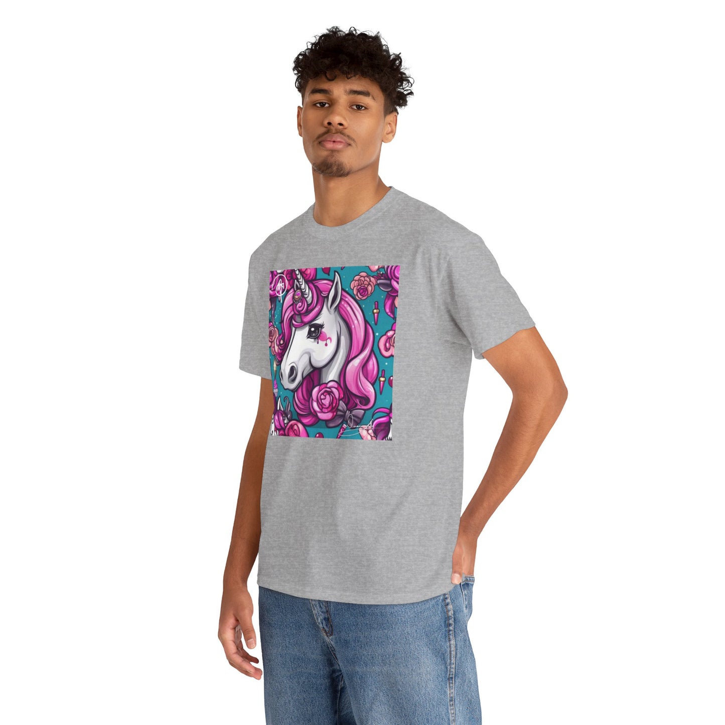 Adult Unisex Unicorn Heavy Cotton Tee