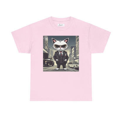 DuaneJay Cat Mafia Graphic Tee — cool cat in suit streetwear graphic tee