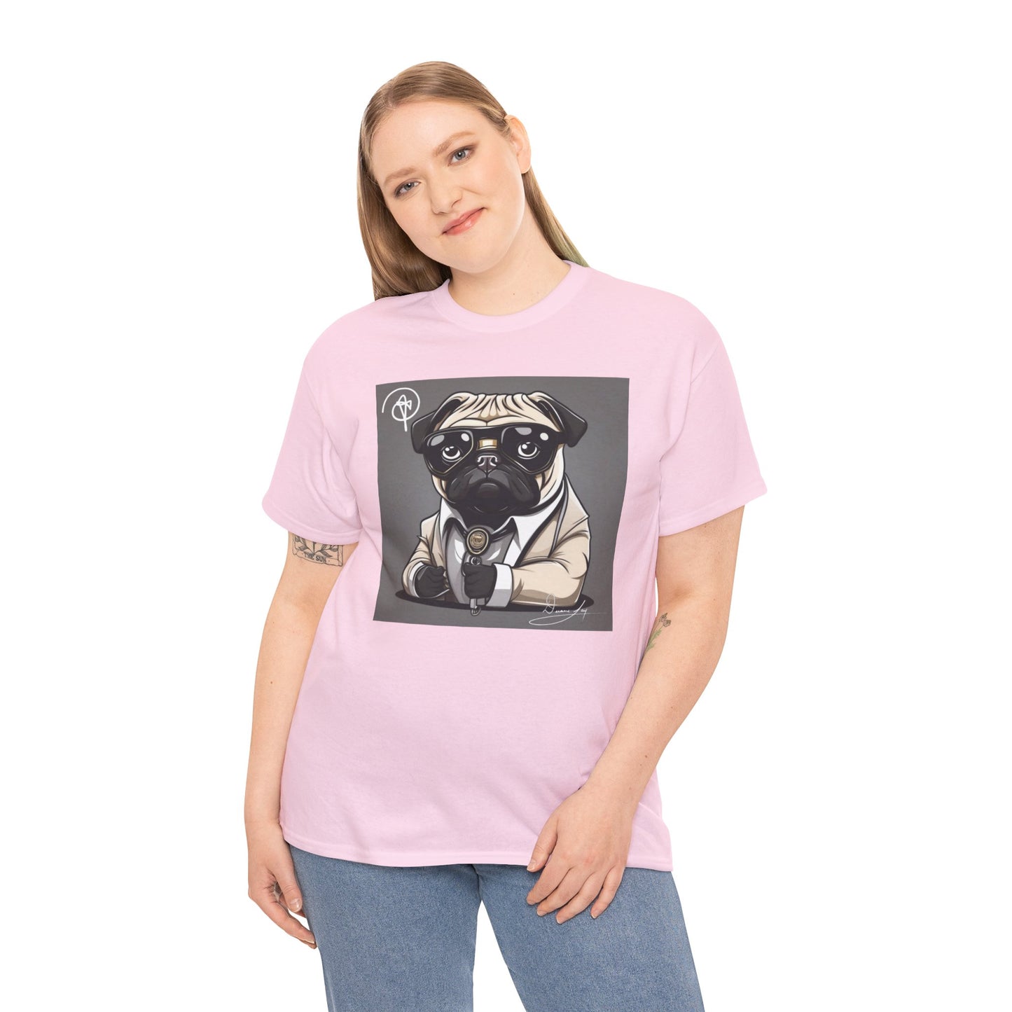 Unisex Pug Heavy Cotton Tee