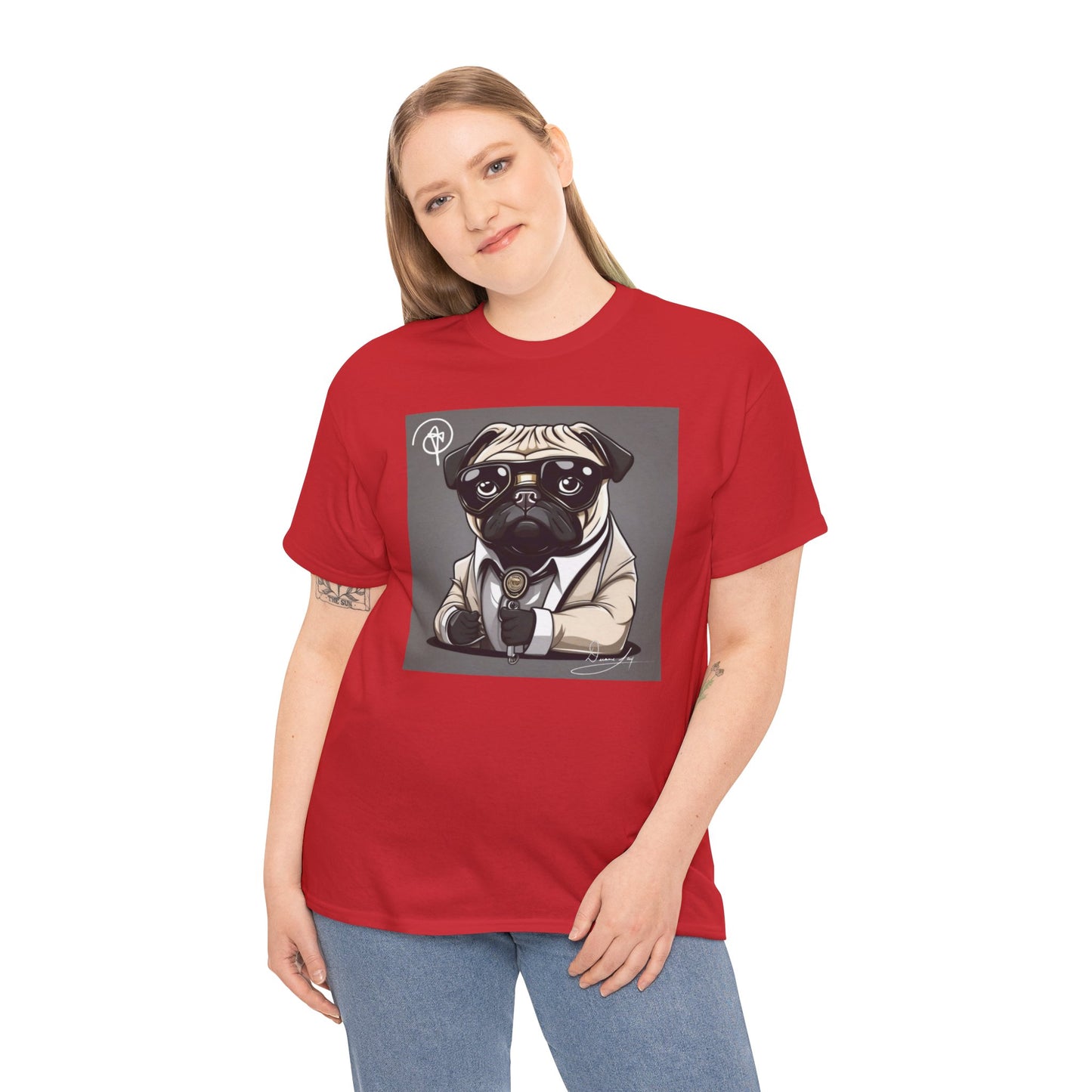 Unisex Pug Heavy Cotton Tee