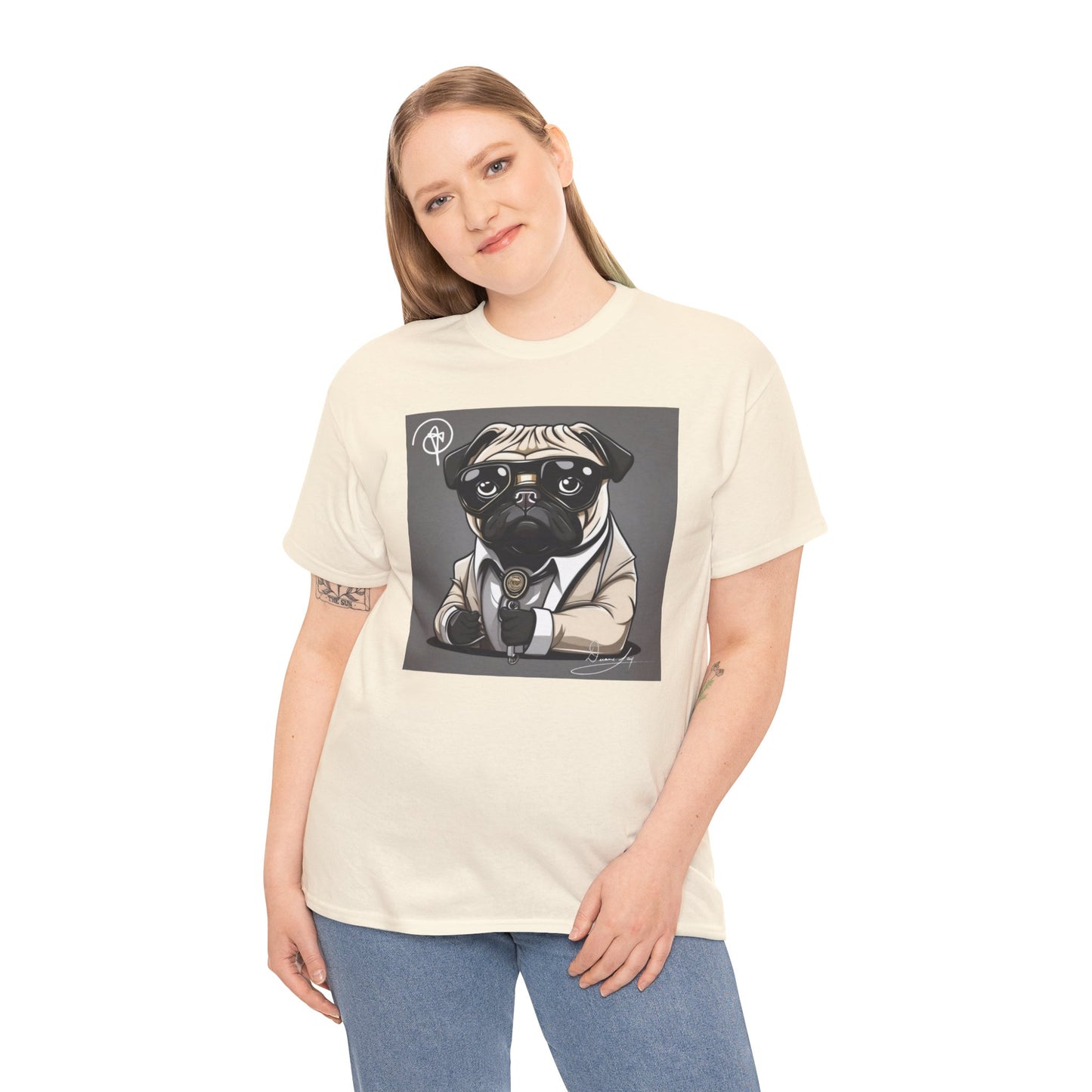 Unisex Pug Heavy Cotton Tee