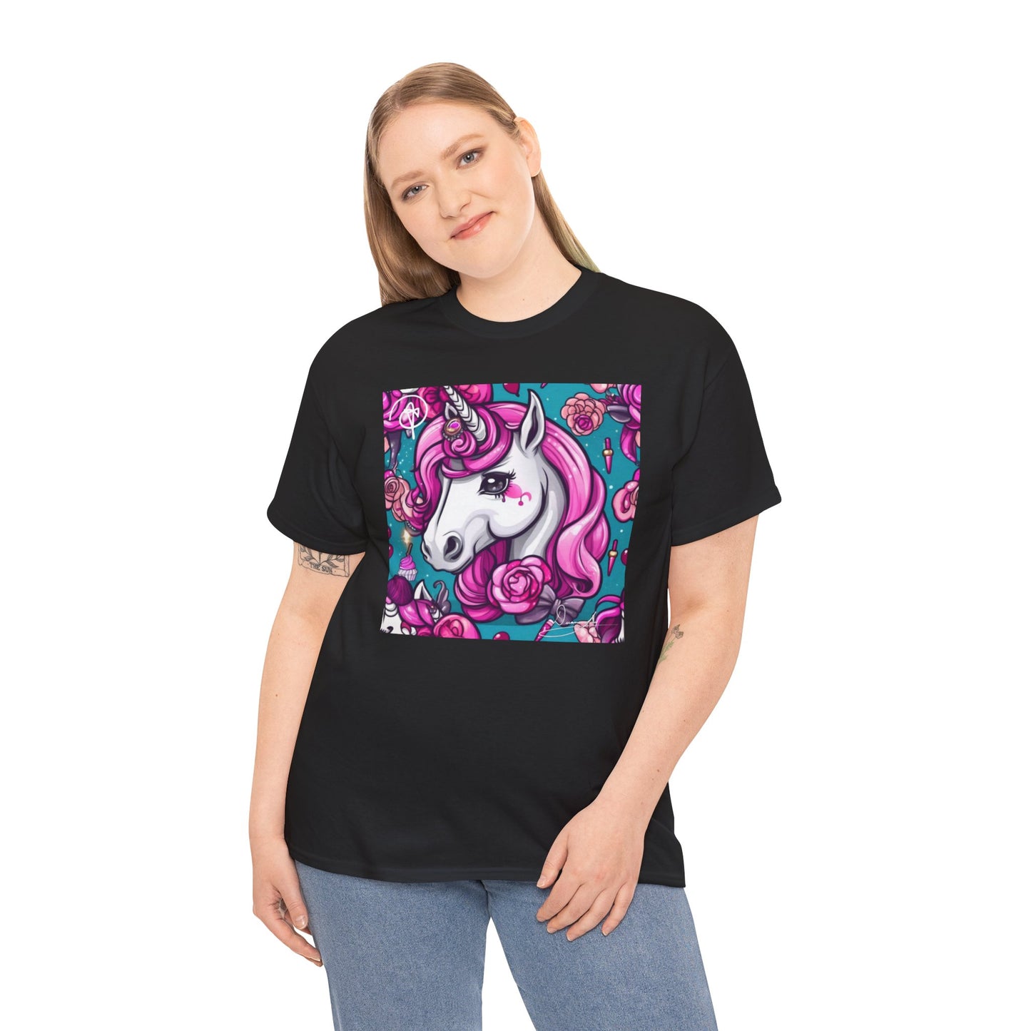 Adult Unisex Unicorn Heavy Cotton Tee