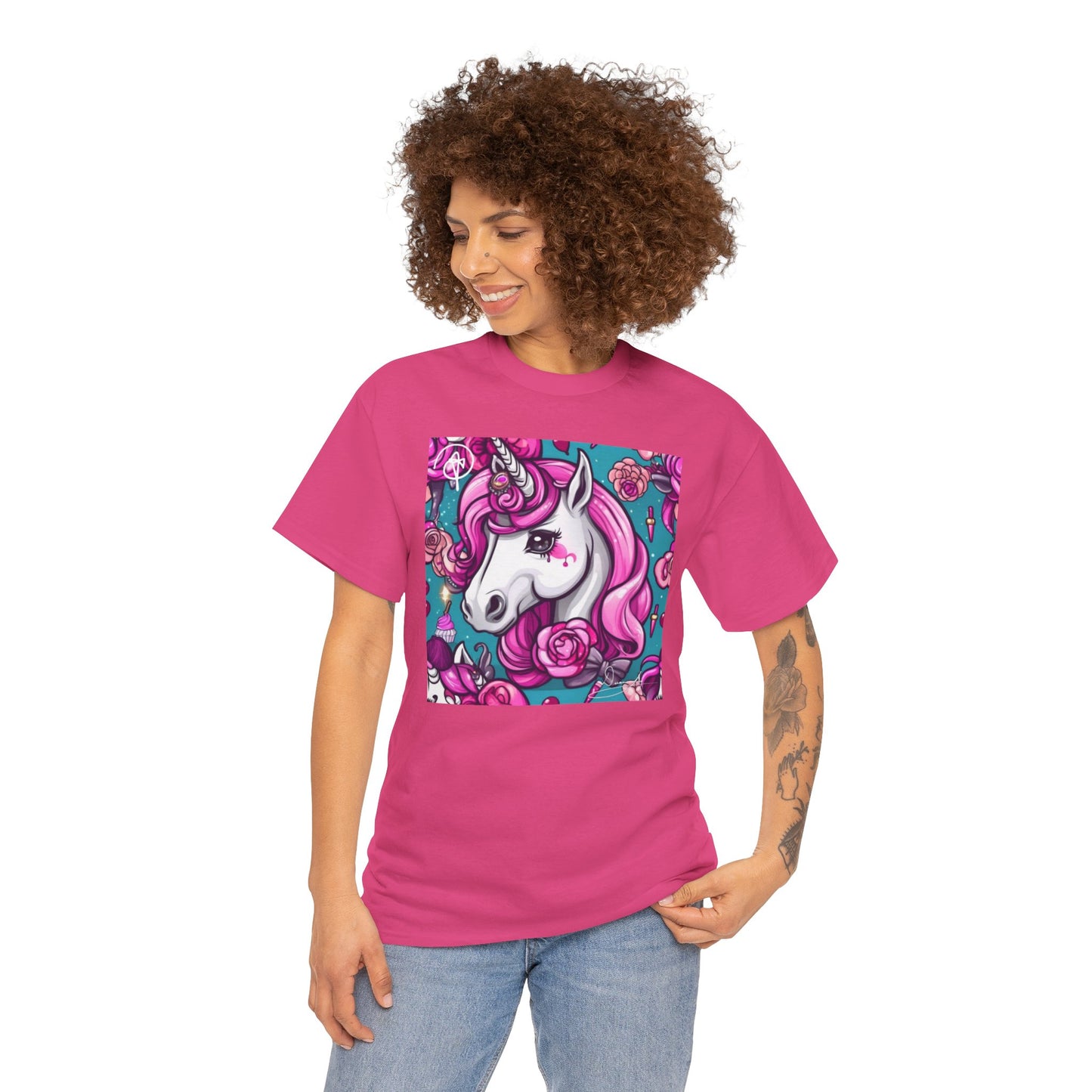 Adult Unisex Unicorn Heavy Cotton Tee