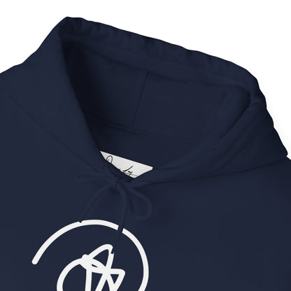 DuaneJay Signature Hoodie White Logo — premium streetwear pullover featuring bold white signature design, crafted for comfort and style, the ultimate statement piece for those who live and breathe the DuaneJay Fashion lifestyle with confidence and distinction