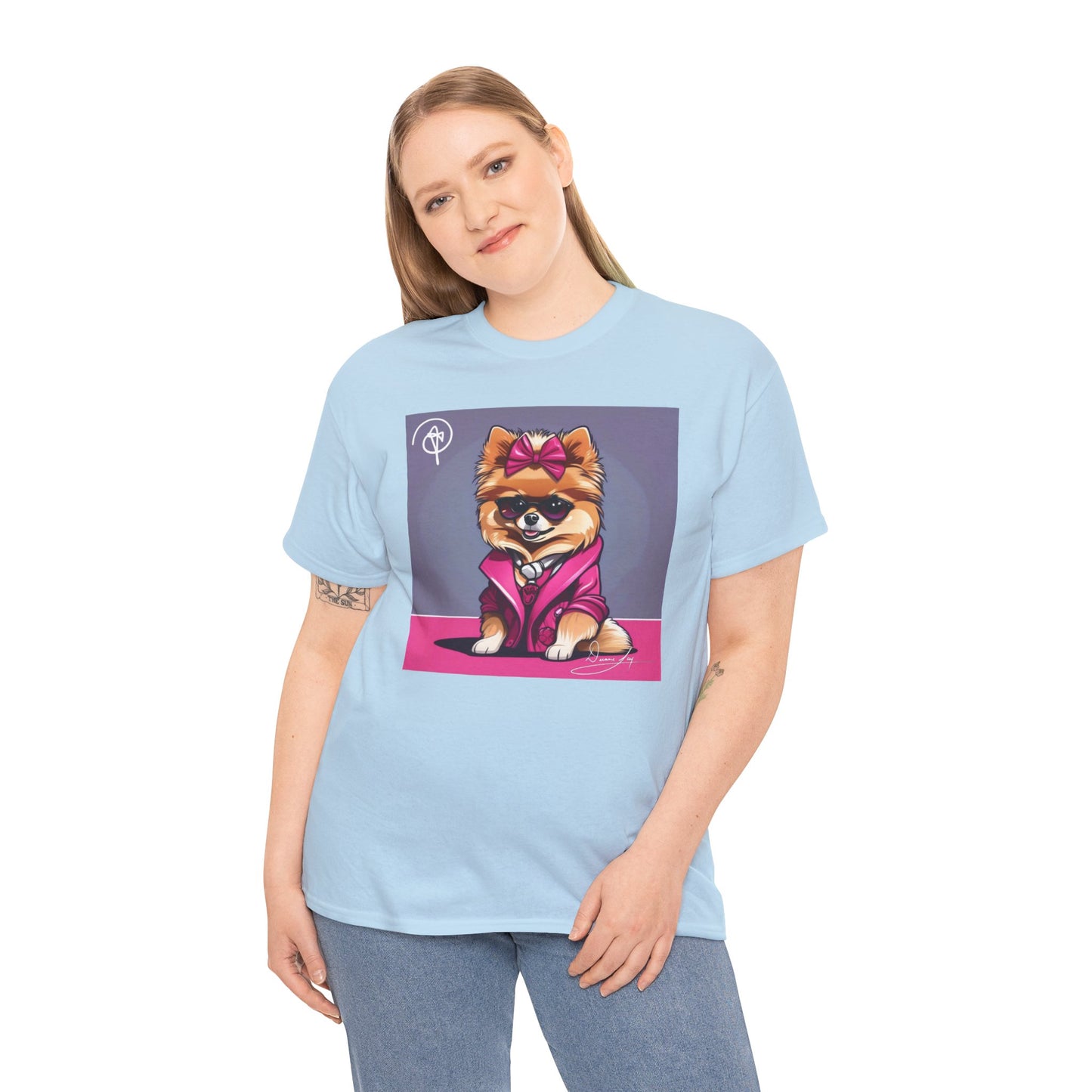 Unisex Heavy Pomeranian Cotton Tee