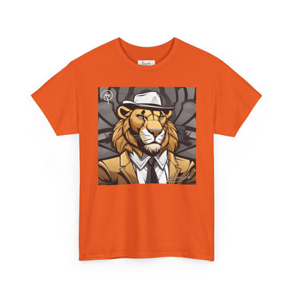 DuaneJay Lion Gangster Graphic Tee — powerful streetwear tee featuring a bold lion with gangster-inspired artistry, symbolizing strength, dominance, and signature style