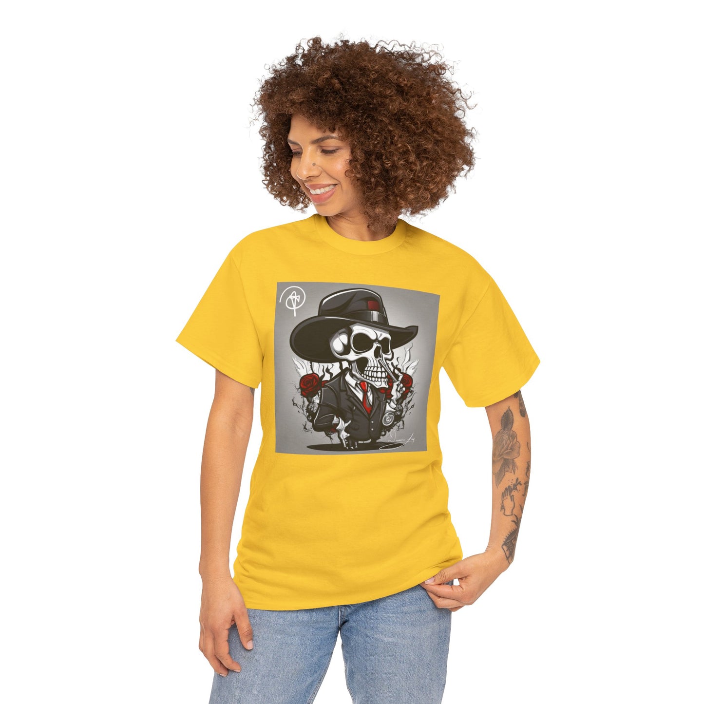 Unisex Skeleton Heavy Cotton Tee