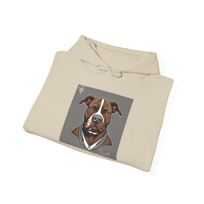 DuaneJay Pitbull Portrait Hoodie — premium streetwear pullover featuring a striking pitbull portrait graphic, crafted for dog lovers who wear their passion with bold confidence and signature DuaneJay Fashion style