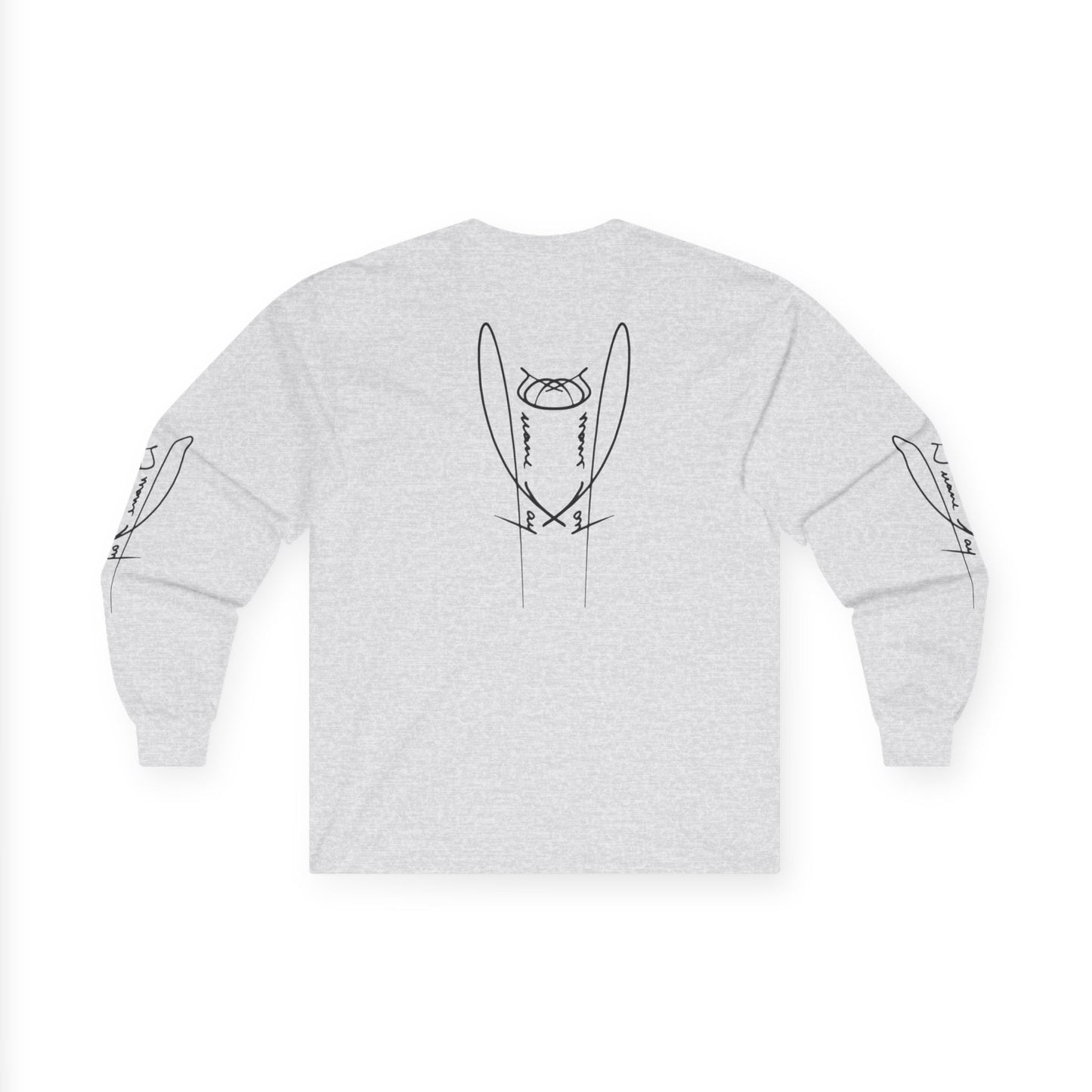 DuaneJay Signature Icon Long Sleeve Black Label — premium streetwear long sleeve featuring a bold black signature icon with an exclusive back design, crafted for comfort and style, the ultimate statement piece for those who live and breathe the DuaneJay Fashion lifestyle with confidence and distinction