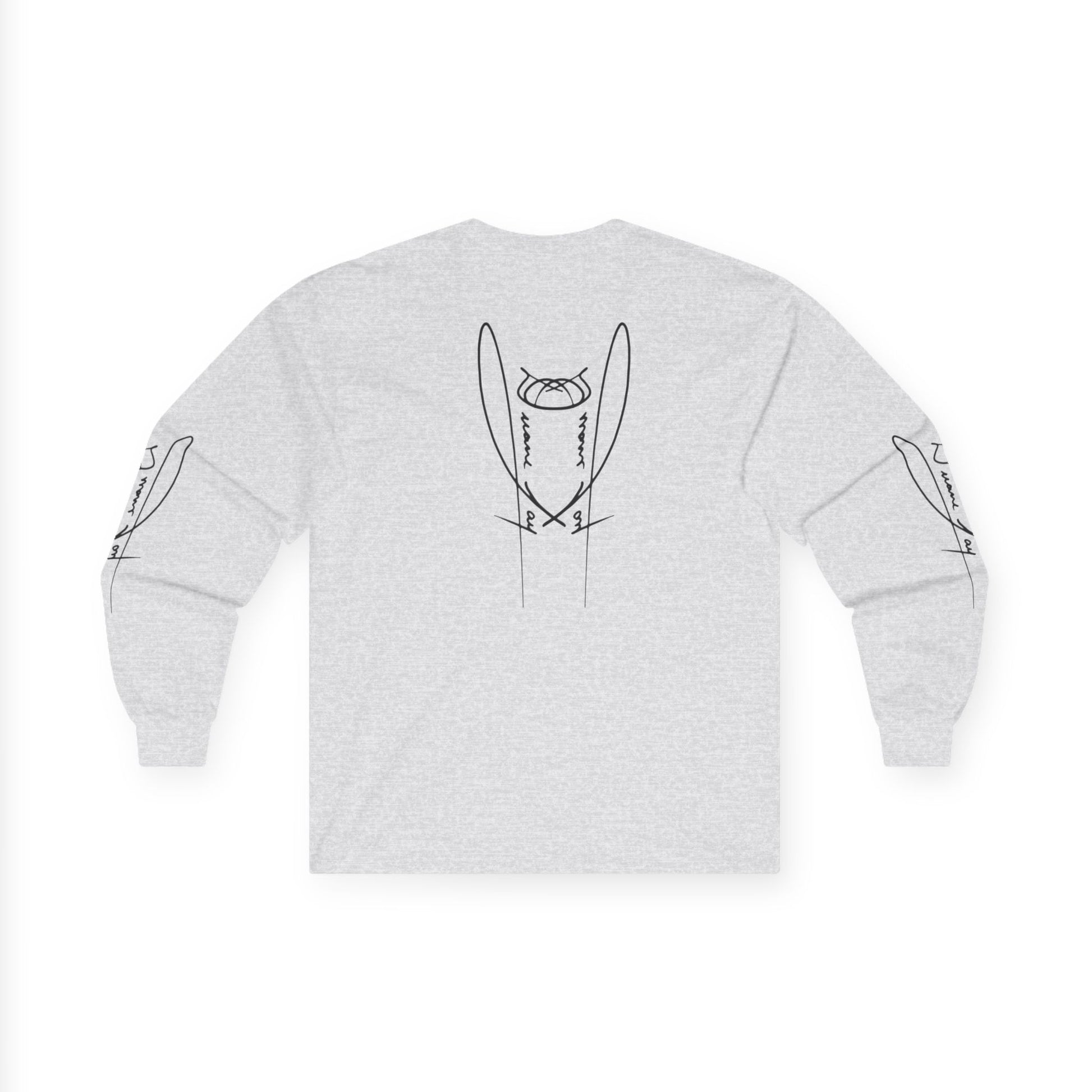 DuaneJay Signature Icon Long Sleeve Black Label — premium streetwear long sleeve featuring a bold black signature icon with an exclusive back design, crafted for comfort and style, the ultimate statement piece for those who live and breathe the DuaneJay Fashion lifestyle with confidence and distinction