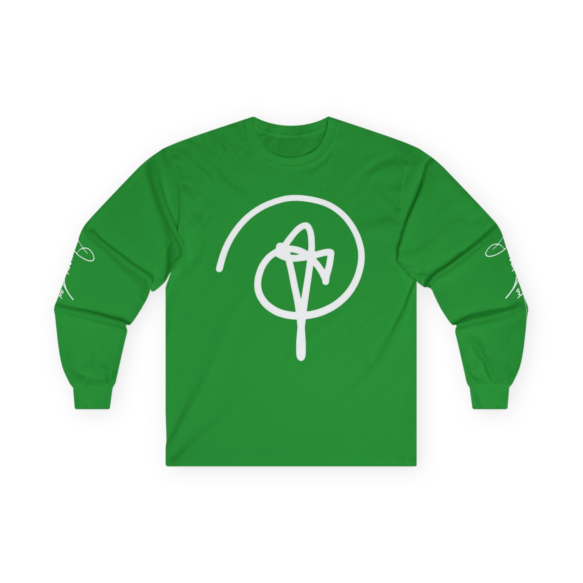 DuaneJay Signature Icon Long Sleeve White Label — premium streetwear long sleeve featuring a bold white signature icon with an exclusive back design, crafted for comfort and style, the ultimate statement piece for those who live and breathe the DuaneJay Fashion lifestyle with confidence and distinction