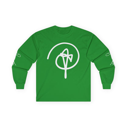 DuaneJay Signature Icon Long Sleeve White Label — premium streetwear long sleeve featuring a bold white signature icon with an exclusive back design, crafted for comfort and style, the ultimate statement piece for those who live and breathe the DuaneJay Fashion lifestyle with confidence and distinction