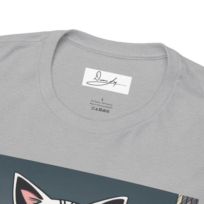 DuaneJay Cat Mafia Graphic Tee — cool cat in suit streetwear graphic tee