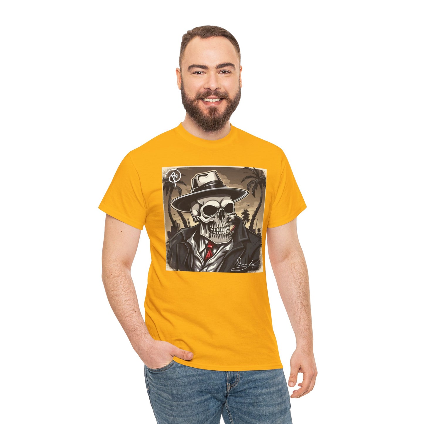 Unisex Boss Skeleton Heavy Cotton Tee