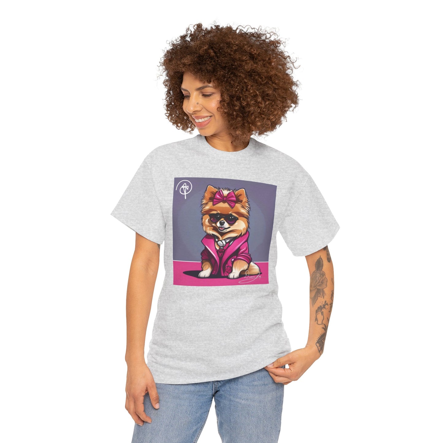 Unisex Heavy Pomeranian Cotton Tee