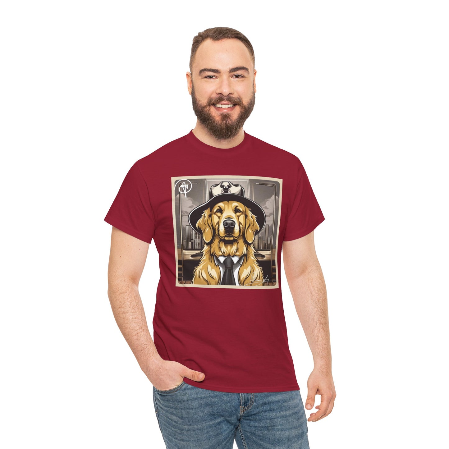 Unisex Golden Retriever Heavy Cotton Tee