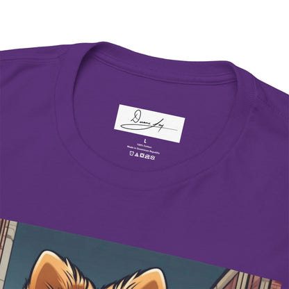 DuaneJay Pomeranian Business Dog T-Shirt — cute Pomeranian in suit graphic tee streetwear