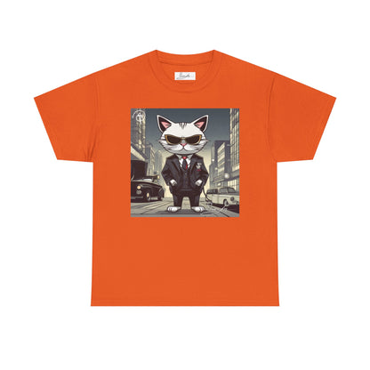 DuaneJay Cat Mafia Graphic Tee — cool cat in suit streetwear graphic tee