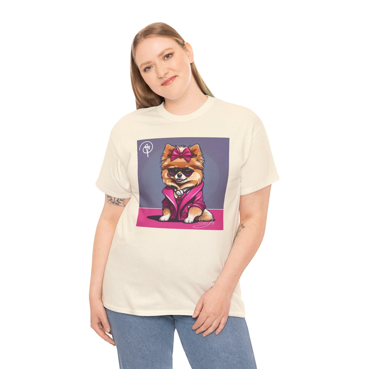 Unisex Heavy Pomeranian Cotton Tee