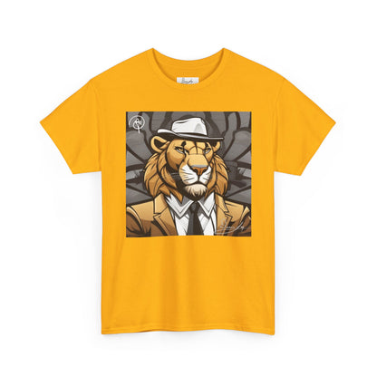 DuaneJay Lion Gangster Graphic Tee — powerful streetwear tee featuring a bold lion with gangster-inspired artistry, symbolizing strength, dominance, and signature style