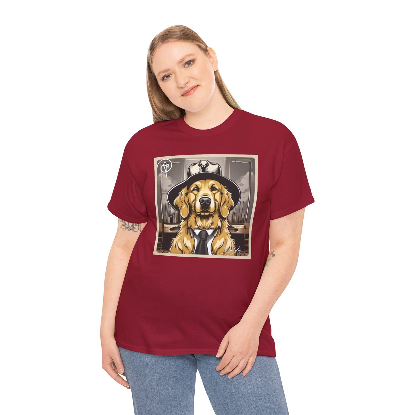 Unisex Golden Retriever Heavy Cotton Tee