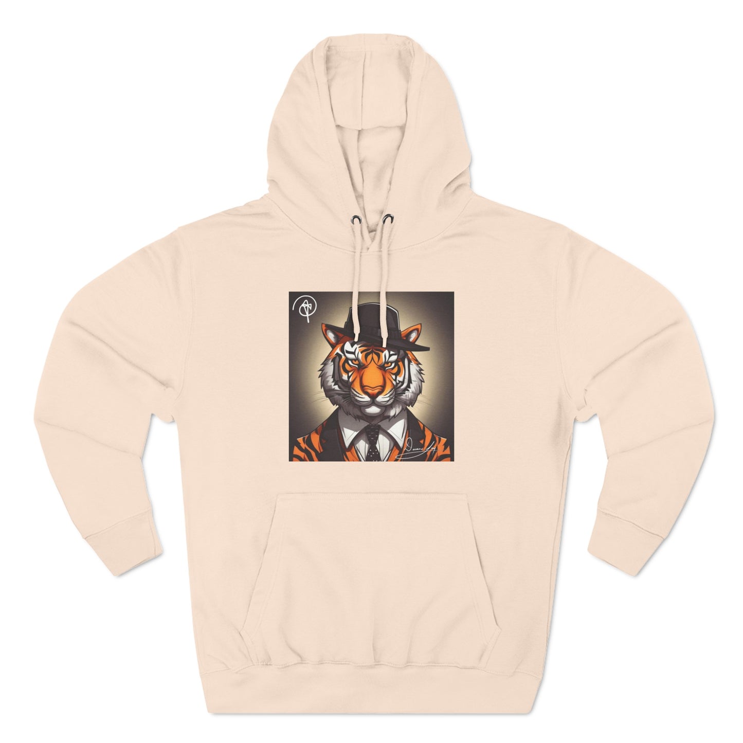 Three-Panel Tiger Fleece Hoodie