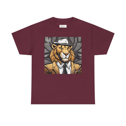 DuaneJay Lion Gangster Graphic Tee — powerful streetwear tee featuring a bold lion with gangster-inspired artistry, symbolizing strength, dominance, and signature style