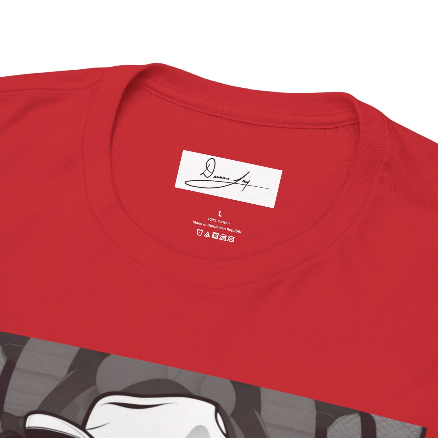 DuaneJay Lion Gangster Graphic Tee — powerful streetwear tee featuring a bold lion with gangster-inspired artistry, symbolizing strength, dominance, and signature style