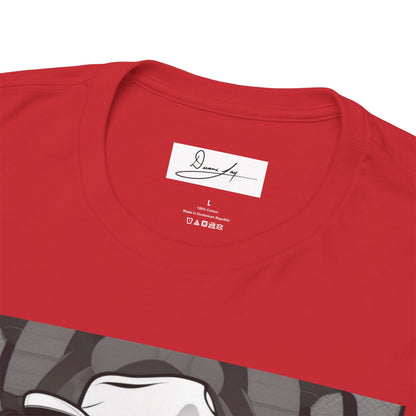 DuaneJay Lion Gangster Graphic Tee — powerful streetwear tee featuring a bold lion with gangster-inspired artistry, symbolizing strength, dominance, and signature style