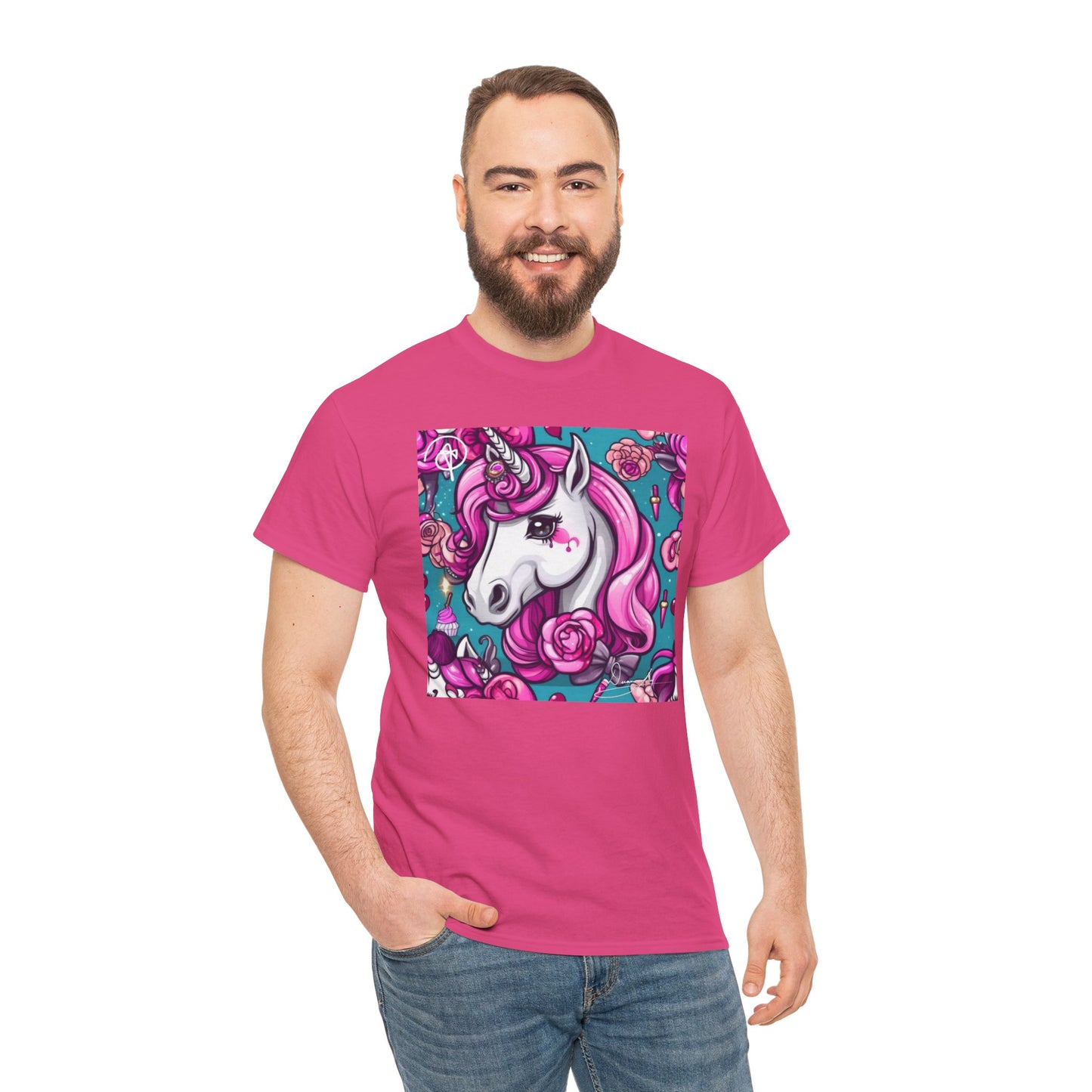 Adult Unisex Unicorn Heavy Cotton Tee