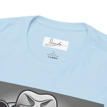 DuaneJay Gentleman Pitbull Tee — distinguished graphic tee featuring a dapper pitbull portrait blending elegance with bold streetwear energy for dog lovers with class and confidence