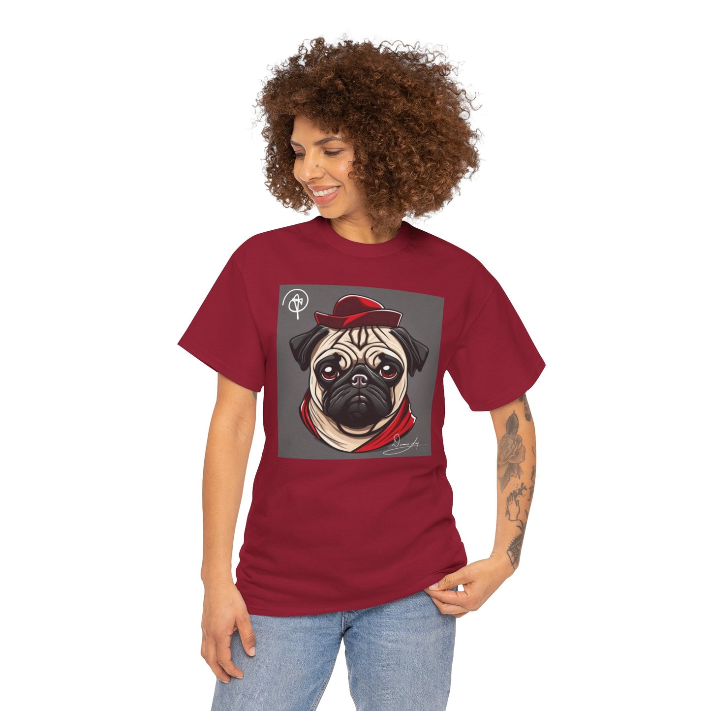 Unisex Pug Heavy Cotton Tee