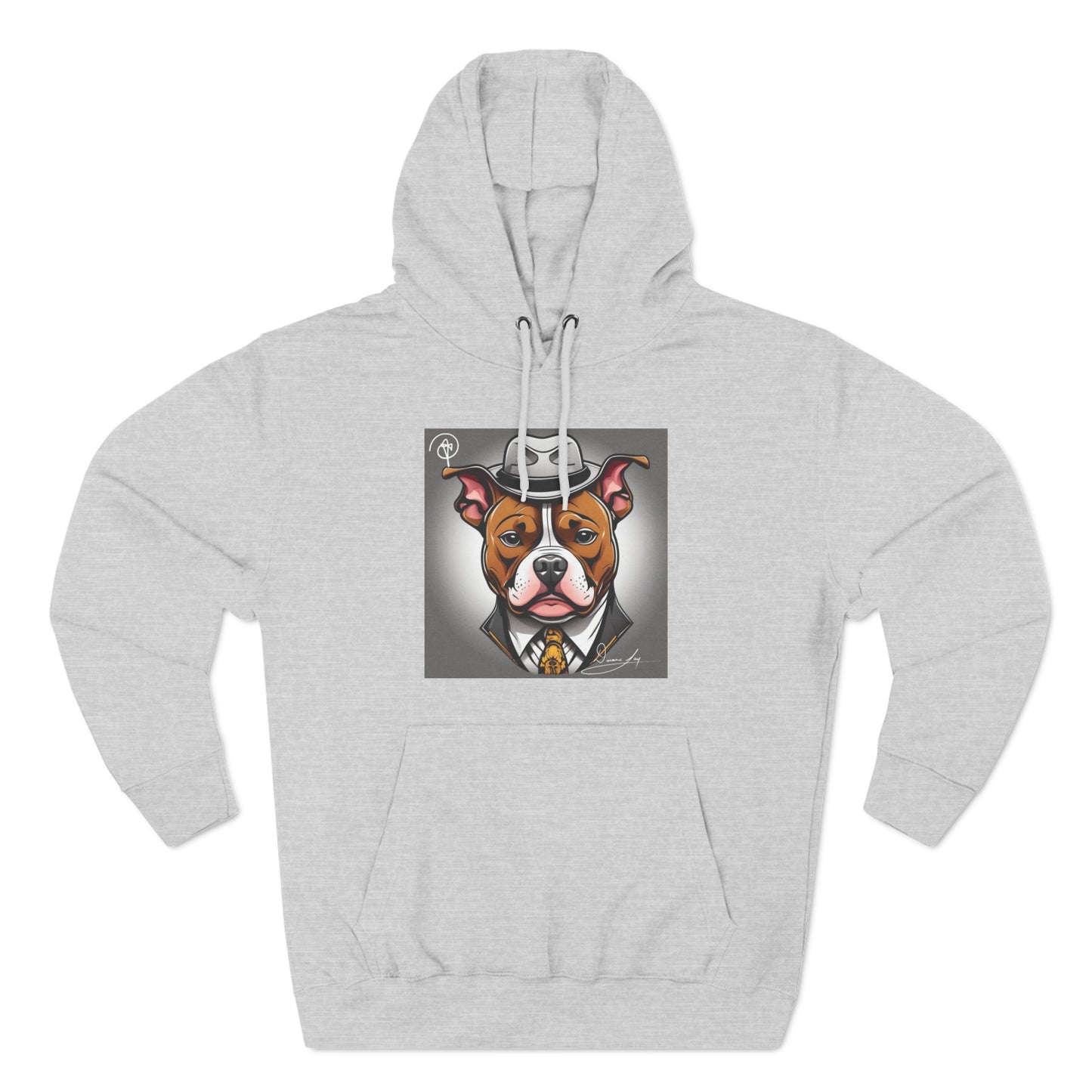 Three-Panel Lucky Pitbull Fleece Hoodie