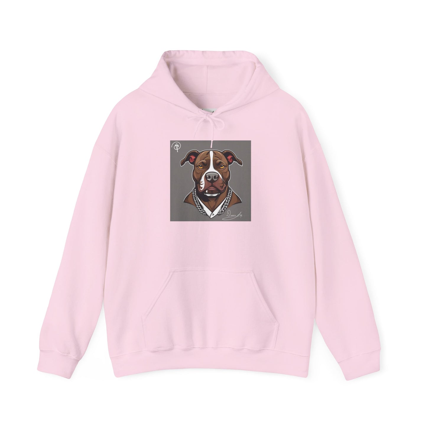 DuaneJay Pitbull Portrait Hoodie — premium streetwear pullover featuring a striking pitbull portrait graphic, crafted for dog lovers who wear their passion with bold confidence and signature DuaneJay Fashion style