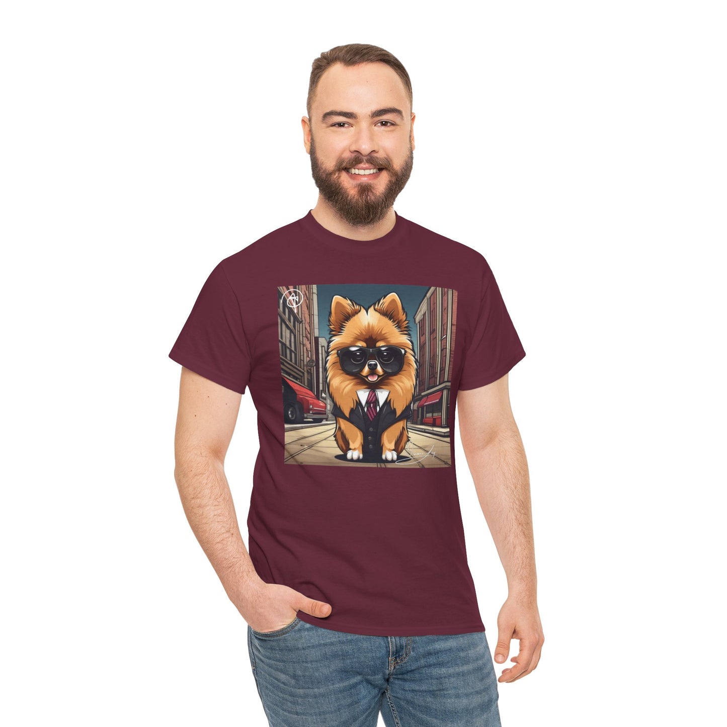 Adult Unisex Pomeranian Heavy Cotton Tee