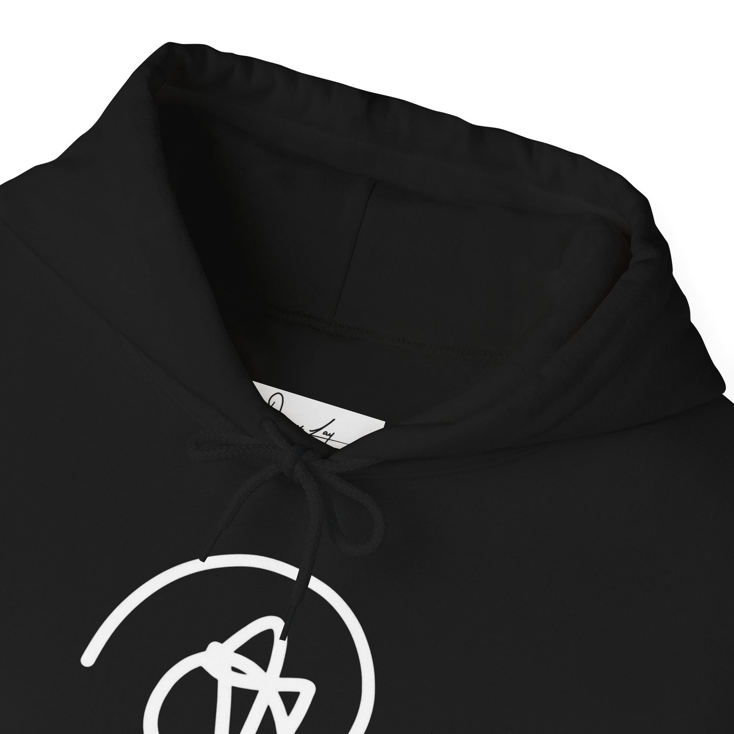 DuaneJay Signature Hoodie White Logo — premium streetwear pullover featuring bold white signature design, crafted for comfort and style, the ultimate statement piece for those who live and breathe the DuaneJay Fashion lifestyle with confidence and distinction