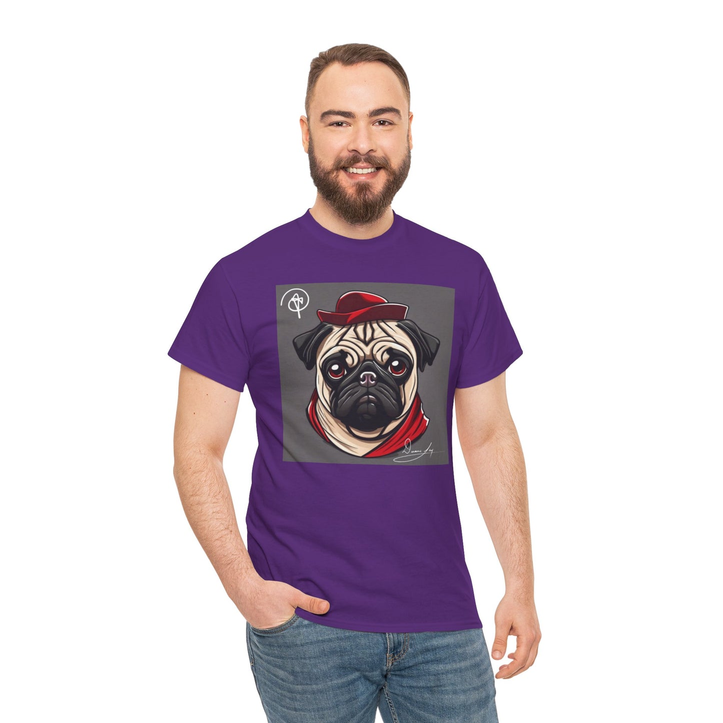 Unisex Pug Heavy Cotton Tee