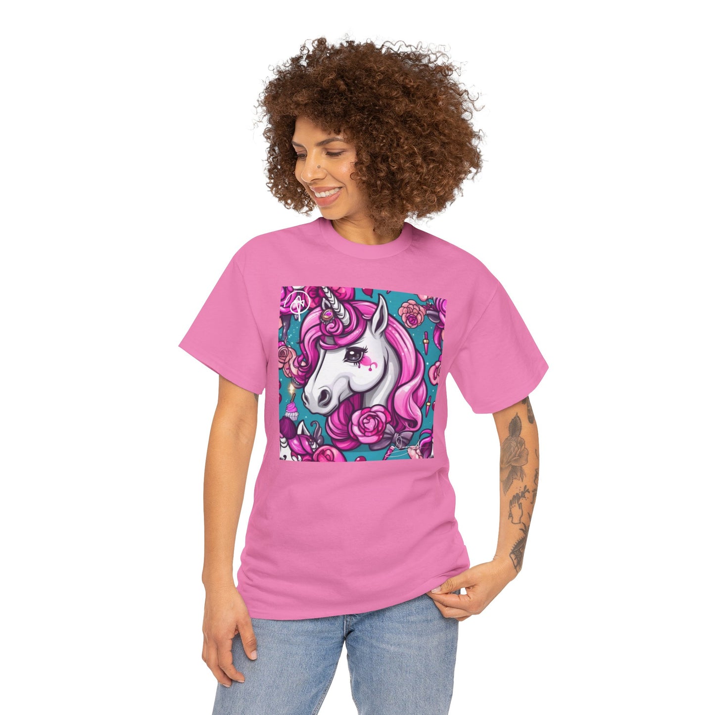 Adult Unisex Unicorn Heavy Cotton Tee