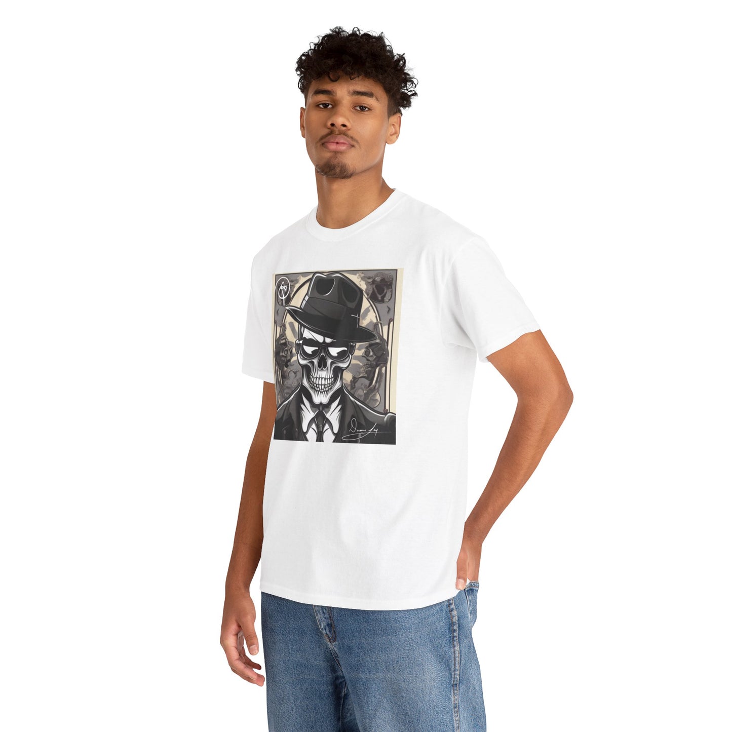 Unisex Skeleton Heavy Cotton Tee