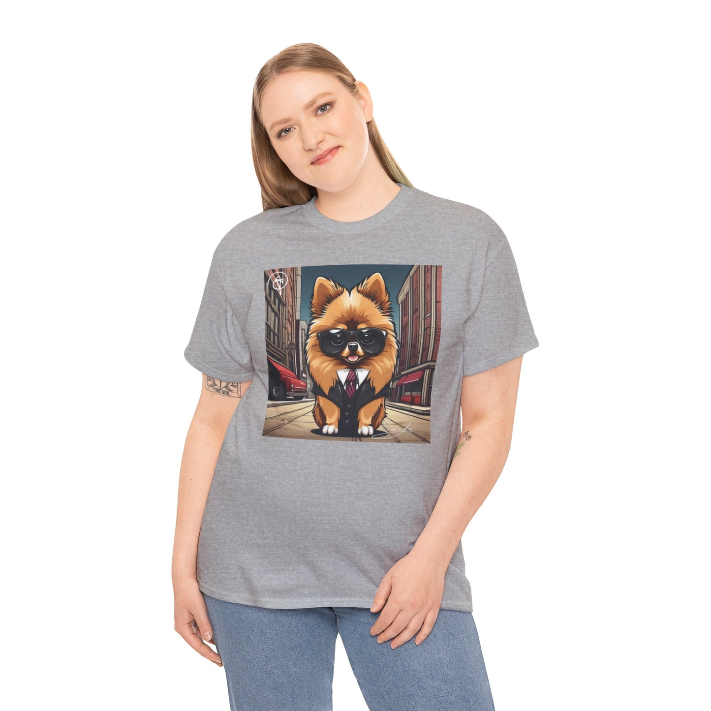 Adult Unisex Pomeranian Heavy Cotton Tee