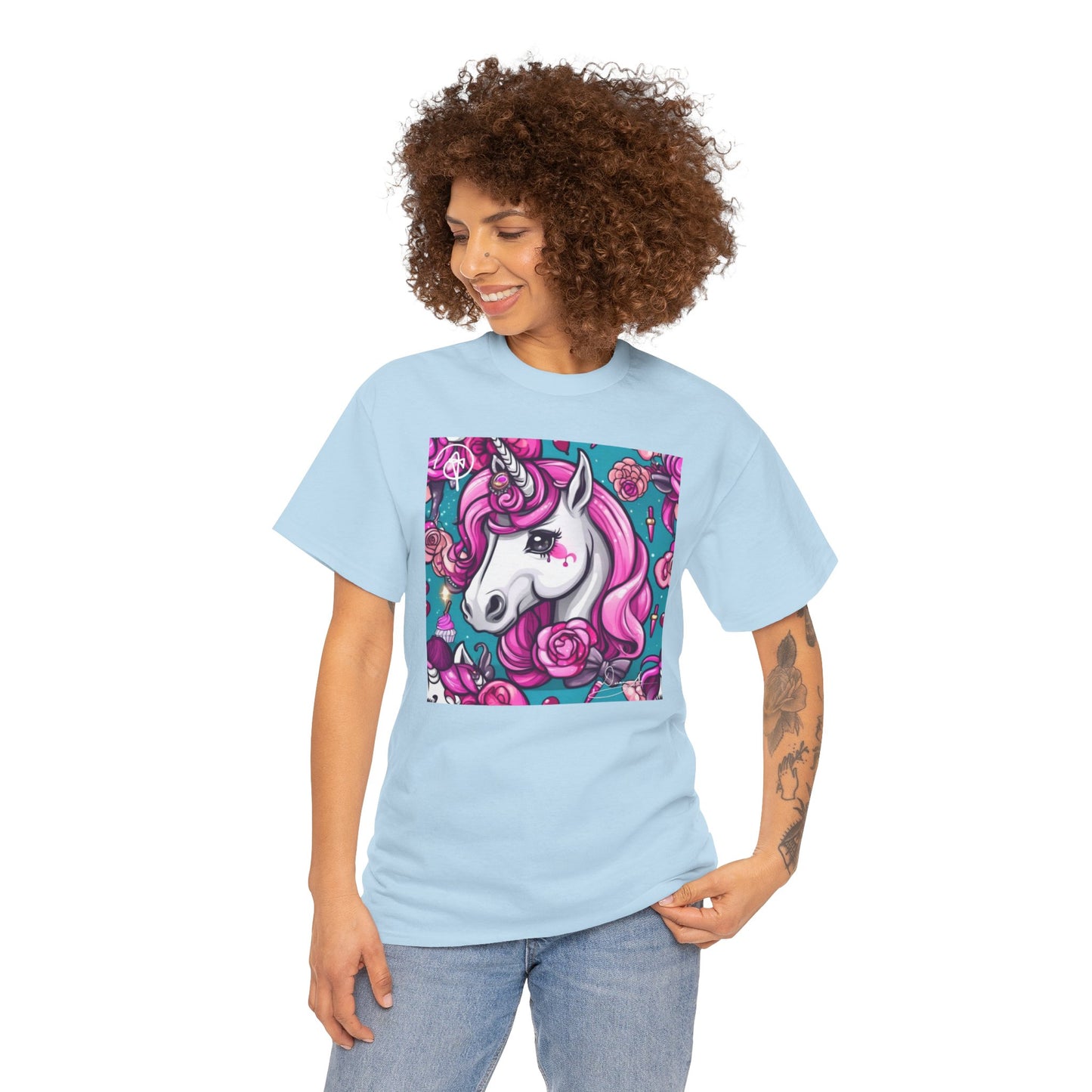 Adult Unisex Unicorn Heavy Cotton Tee