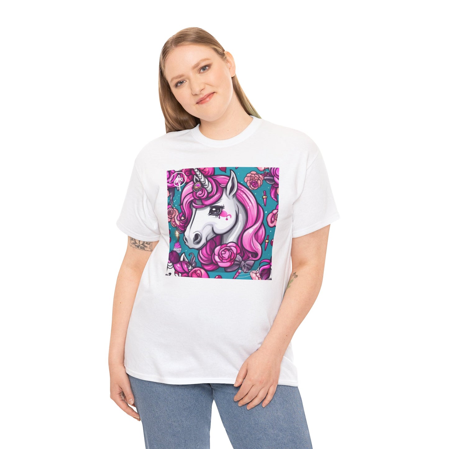 Adult Unisex Unicorn Heavy Cotton Tee