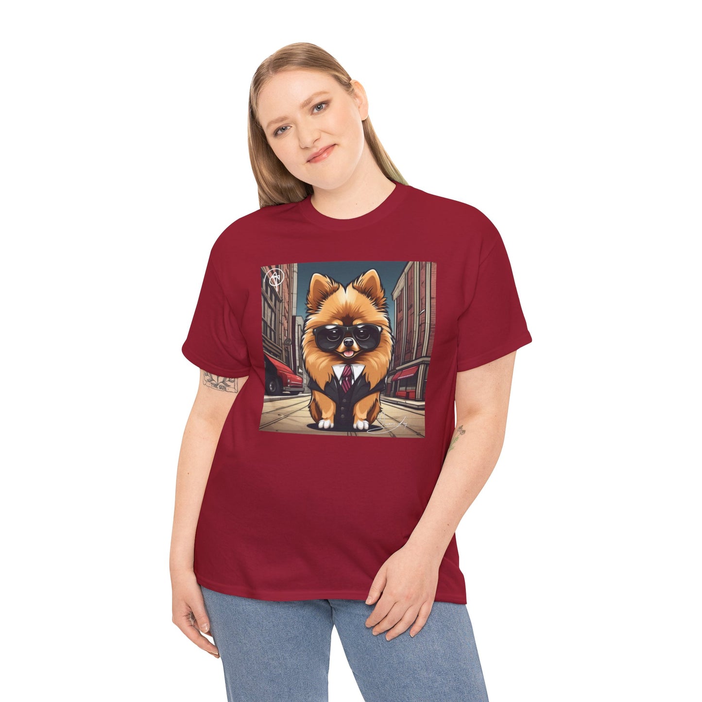 Adult Unisex Pomeranian Heavy Cotton Tee