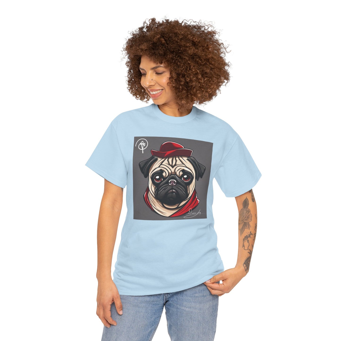 Unisex Pug Heavy Cotton Tee